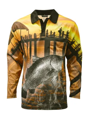 Adult Long Sleeve Fishing Shirt - Fishing Jetty