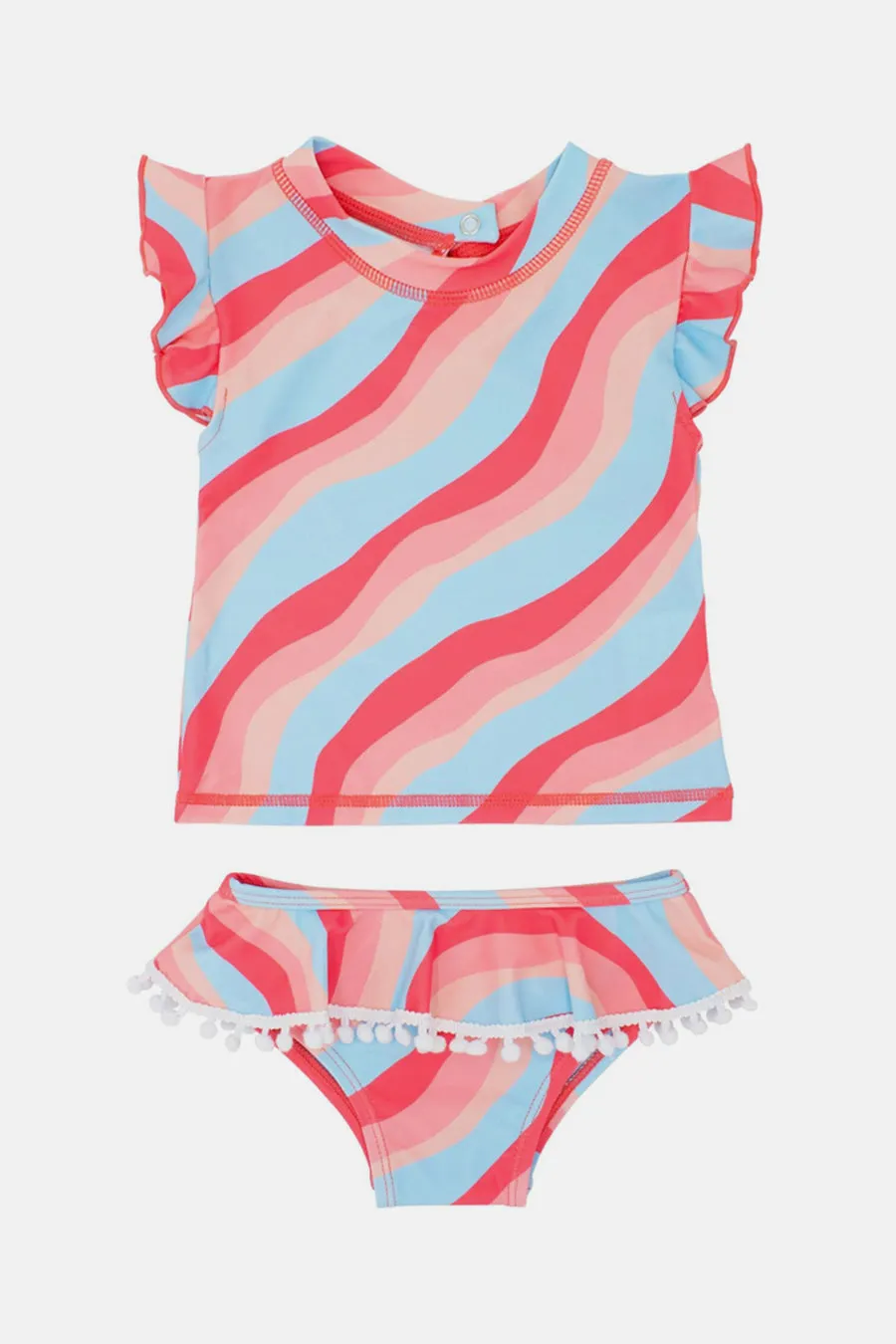 Baby Swim Feather 4 Arrow Seashell Set - Reef