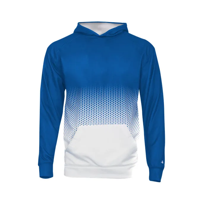 Badger Youth Hex 2.0 Perf. Fleece Hoodie