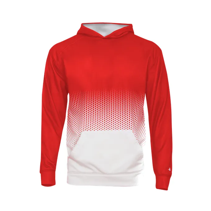 Badger Youth Hex 2.0 Perf. Fleece Hoodie