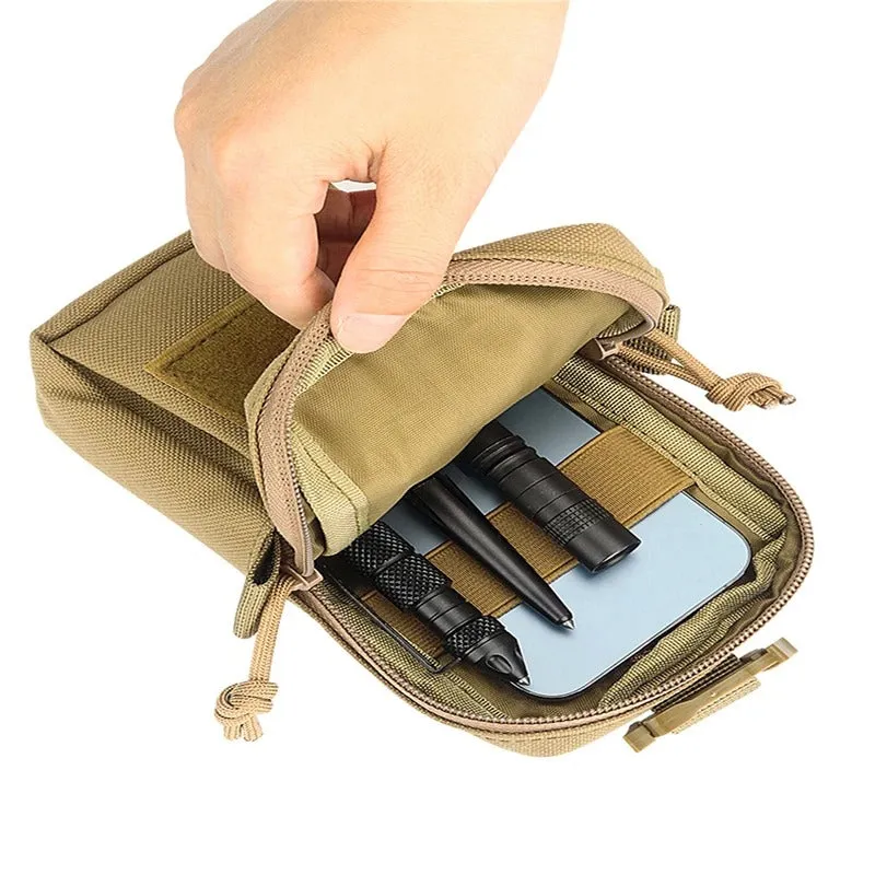 Bag Belt Waist Fanny Pack, Multifunctional Mobile Phone Pouch Holder Case, Camping Hunting First Aid Gear Purse
