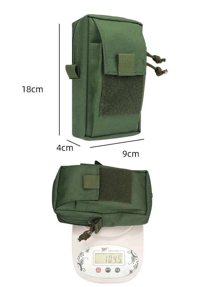 Bag Belt Waist Fanny Pack, Multifunctional Mobile Phone Pouch Holder Case, Camping Hunting First Aid Gear Purse