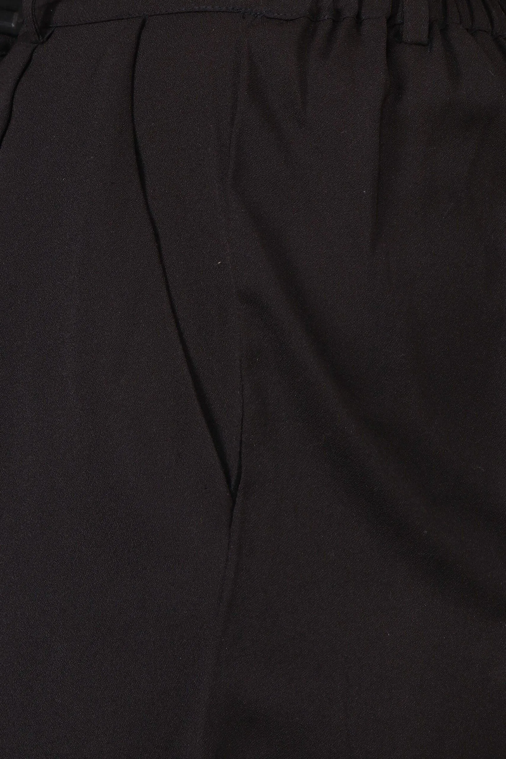 Black Solid Formal Trousers