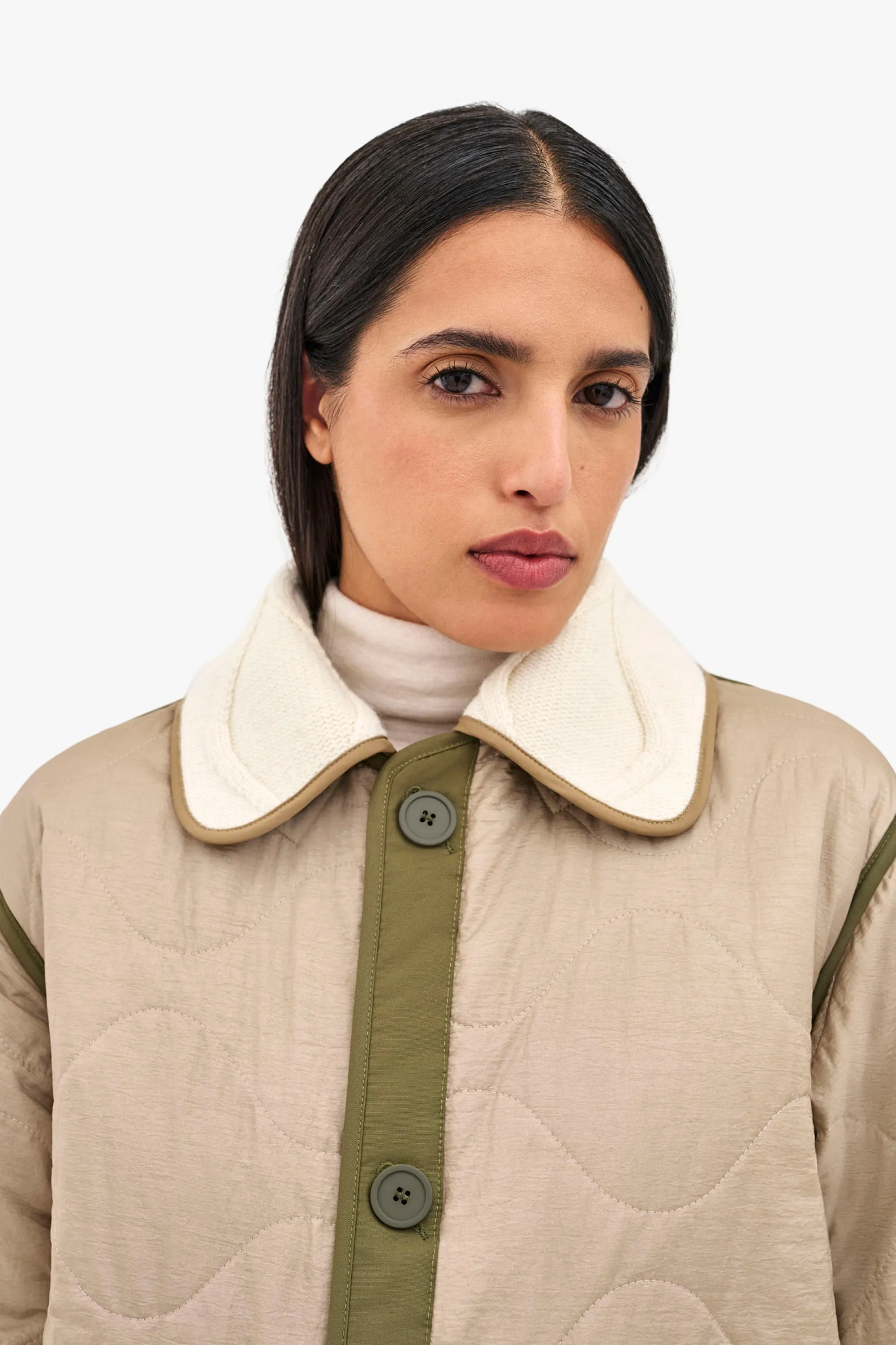 Cable Knit Collar - Ivory