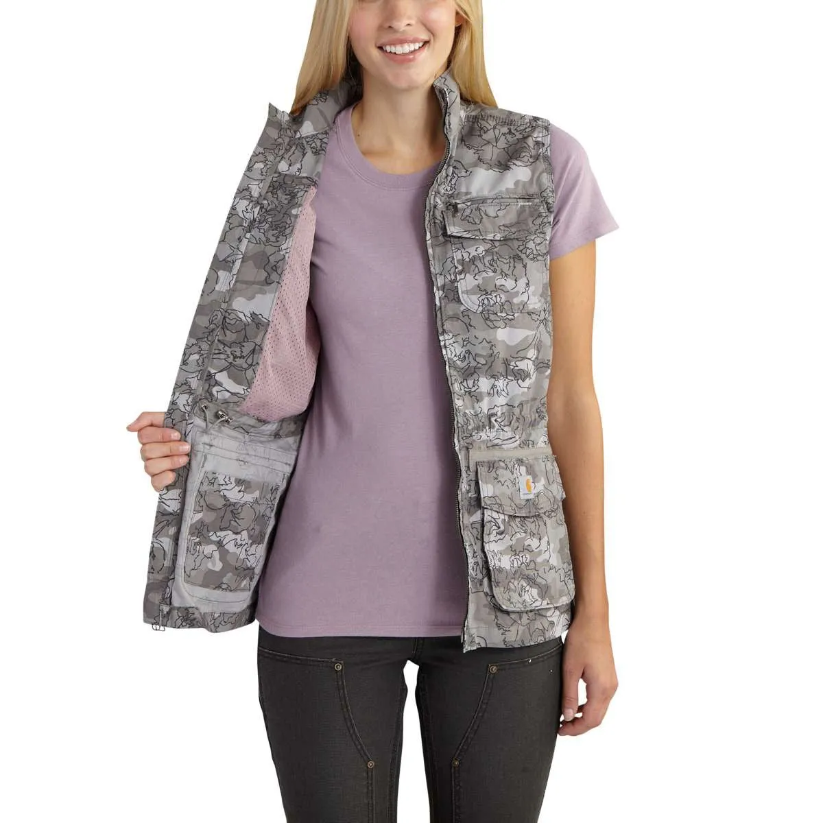 Carhartt Women's Asphalt El Paso Utility Vest/Camo