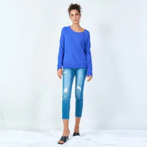 Classic round neck sweater wholesale