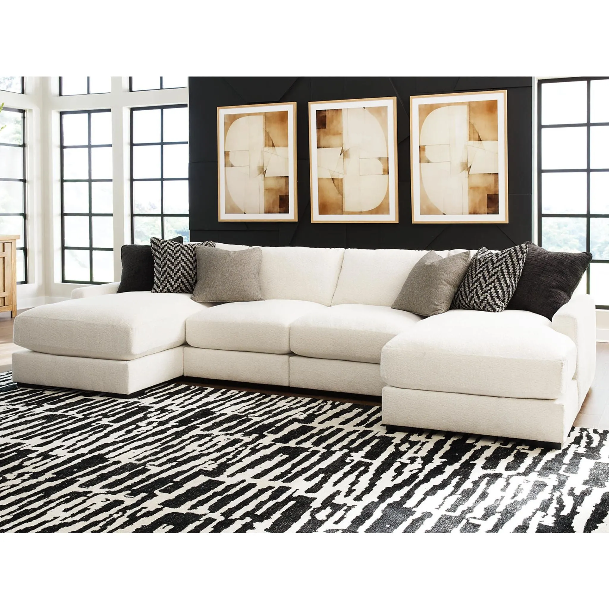 Elissa Court-Exclusive 4 Piece Modular Sectional with Chaise