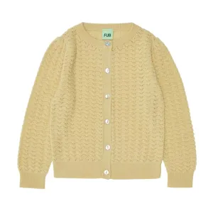 FUB Pointelle Cardigan, buttermilk