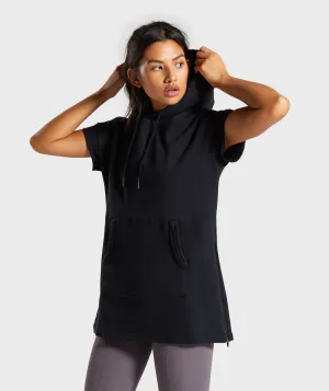 Gymshark Legacy Fitness Longline Hoodie - Black