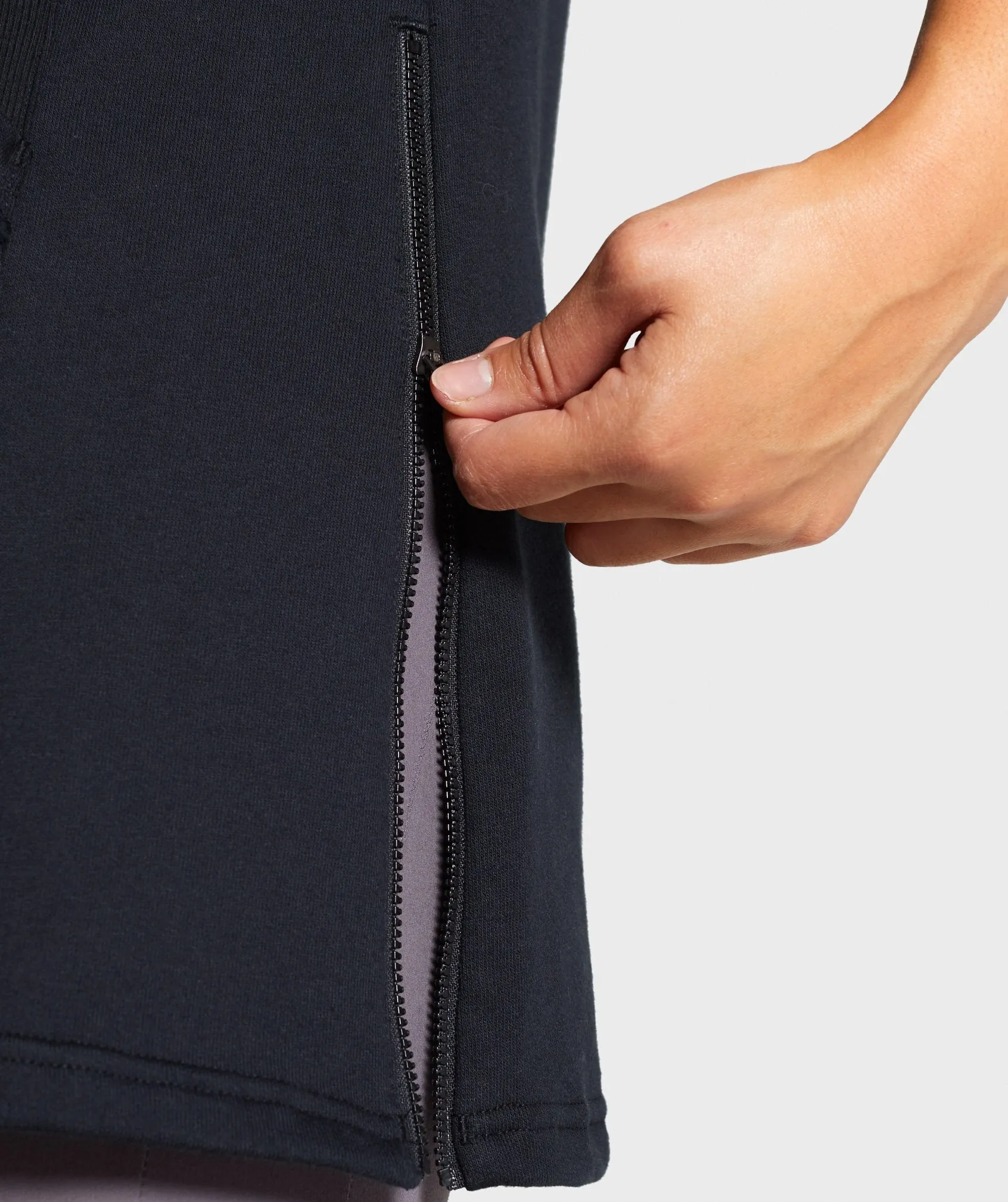 Gymshark Legacy Fitness Longline Hoodie - Black