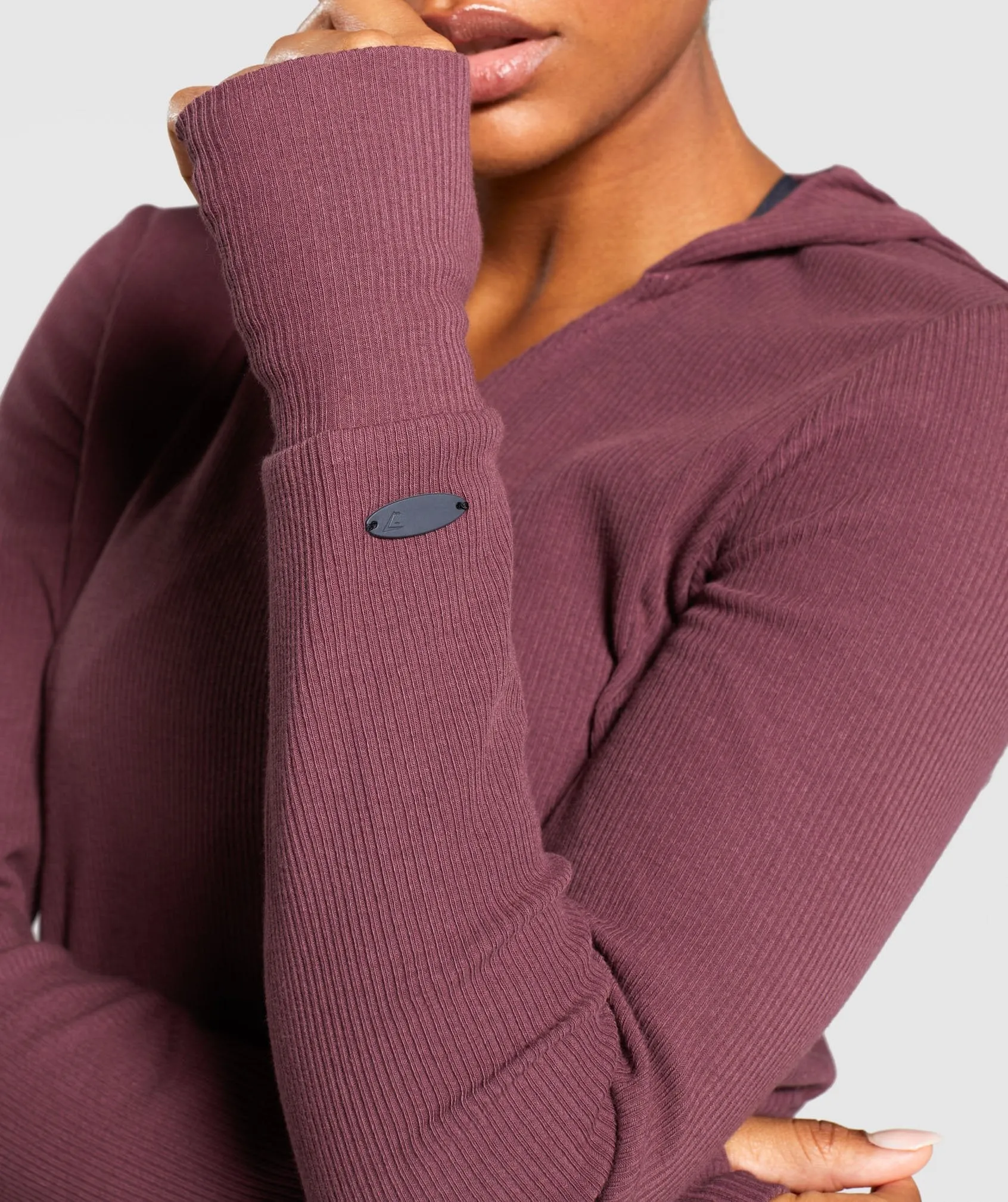 Gymshark Studio Recovery Hoodie - Berry Red