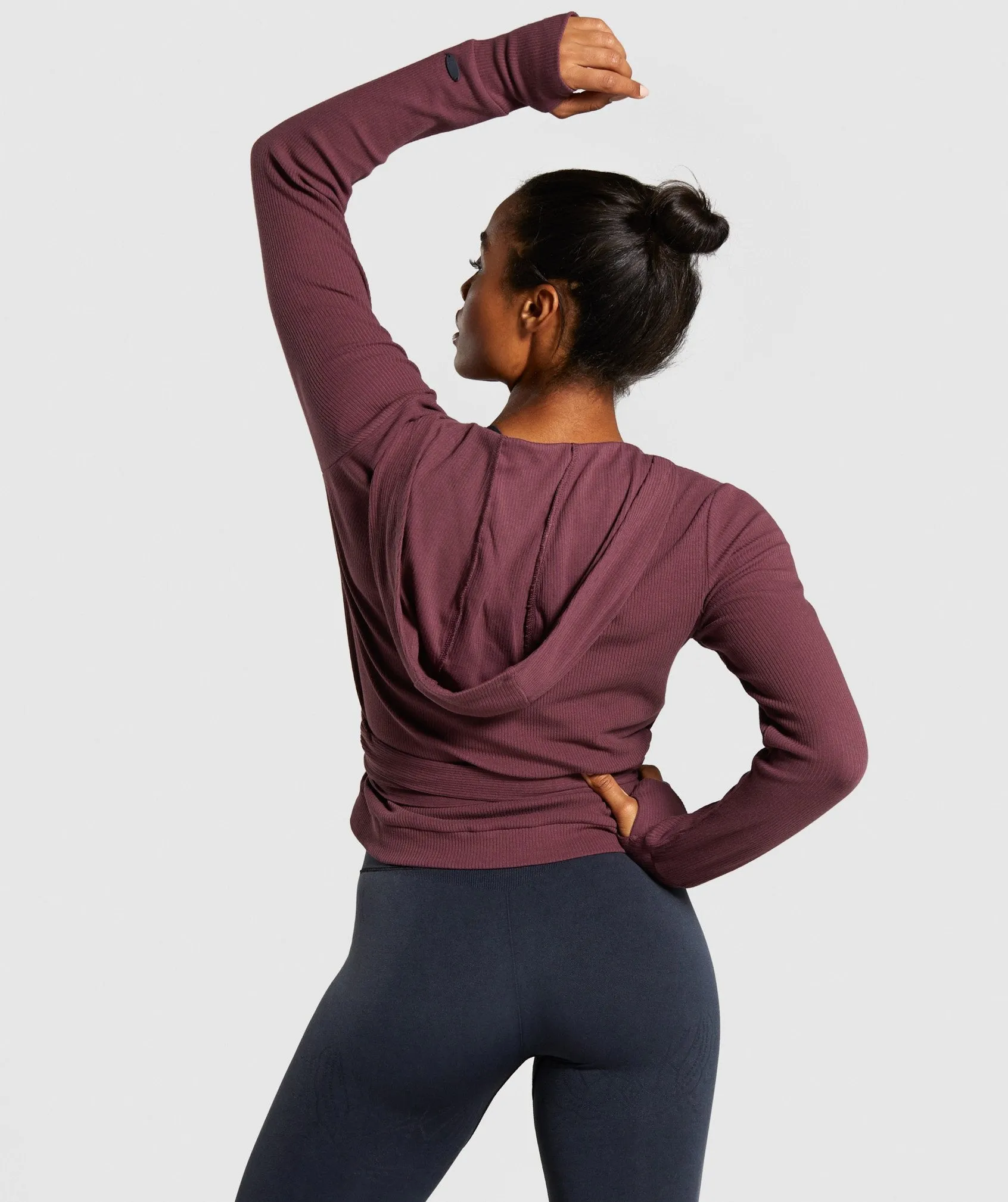 Gymshark Studio Recovery Hoodie - Berry Red