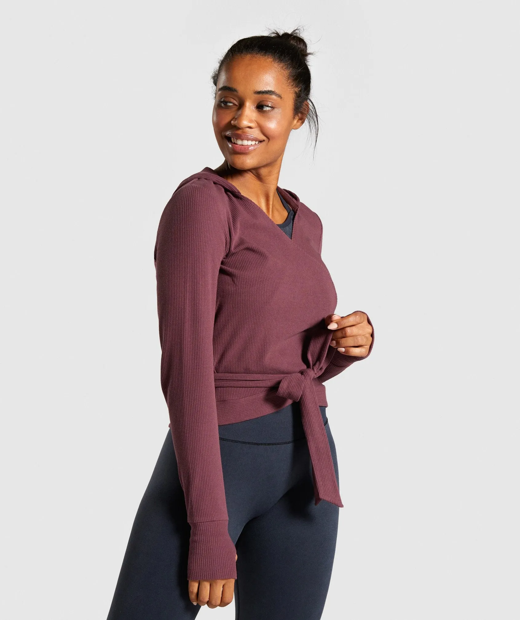 Gymshark Studio Recovery Hoodie - Berry Red