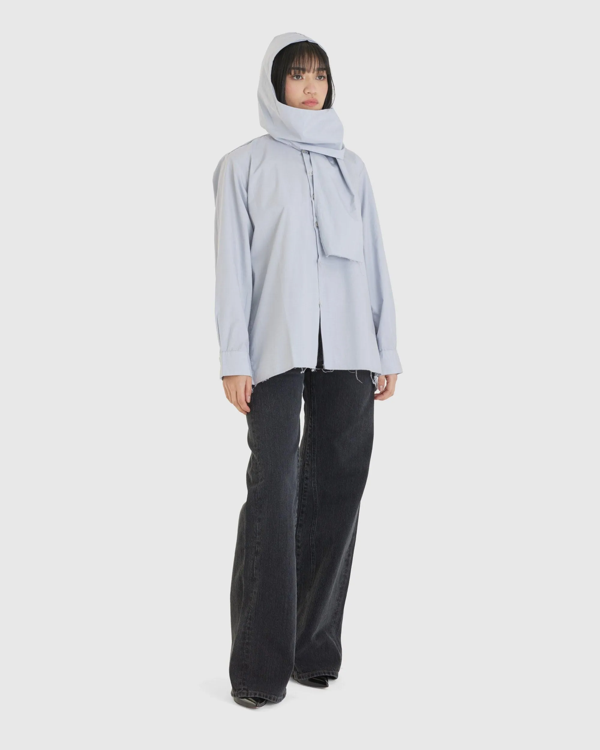 Hooded Scarf Shirt (W)