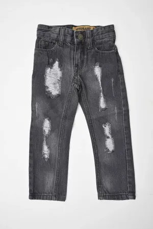 Hydrant Kid's Distressed Design Denim Pants