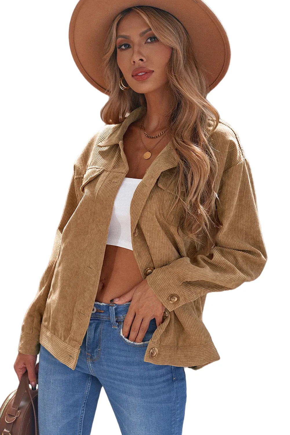 Khaki Corduroy Jacket