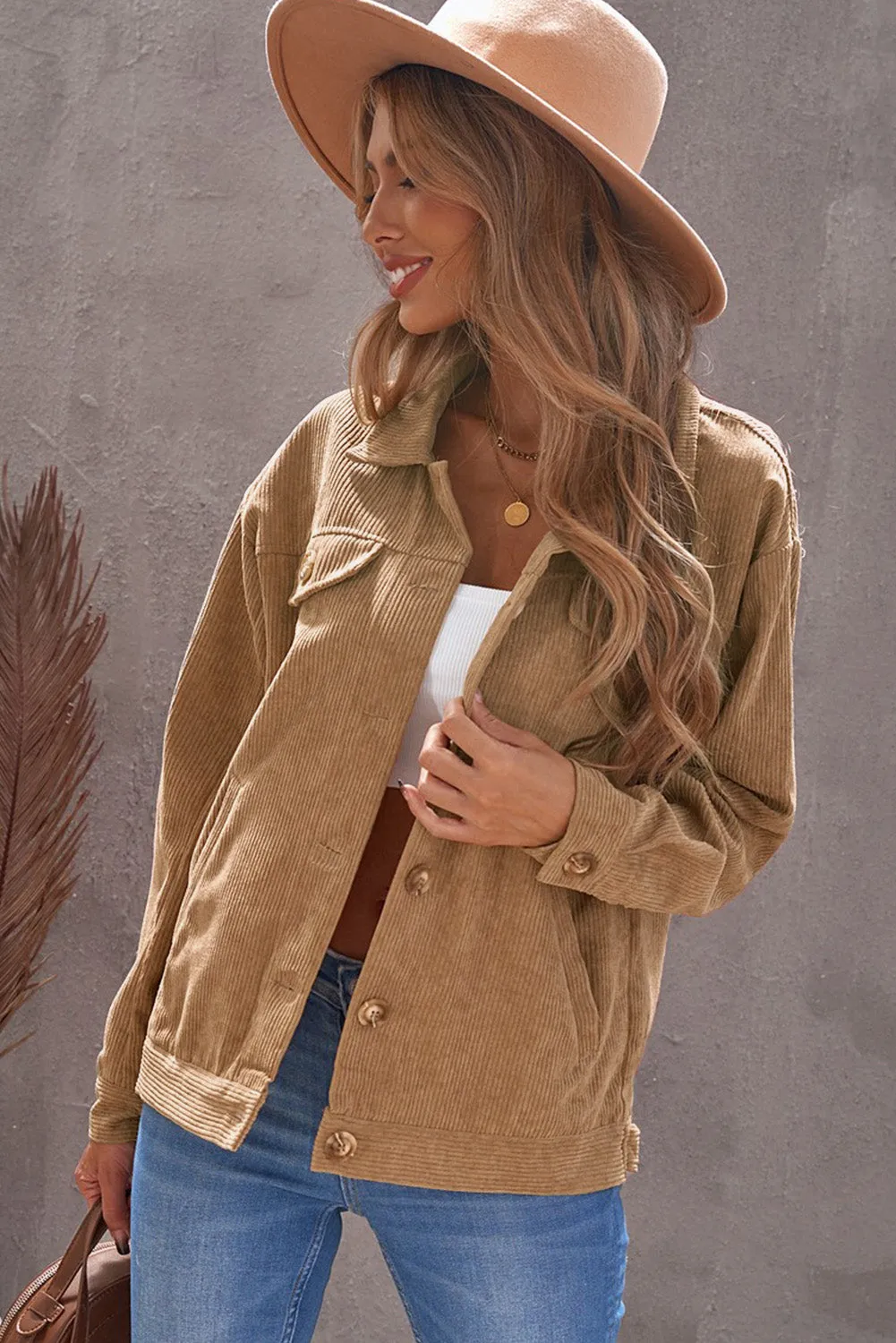 Khaki Corduroy Jacket