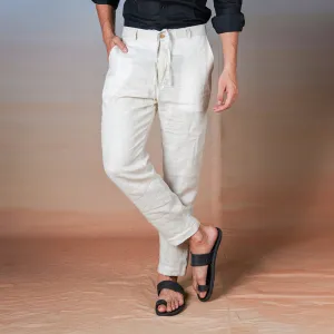 Linen Trouser Pants for Men | Beige