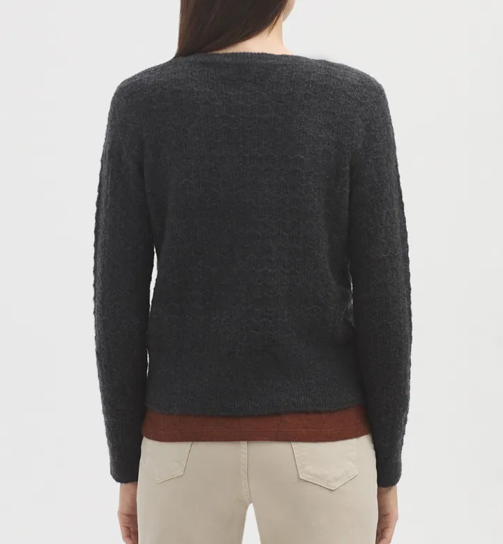 Openwork Sweater in Charcoal