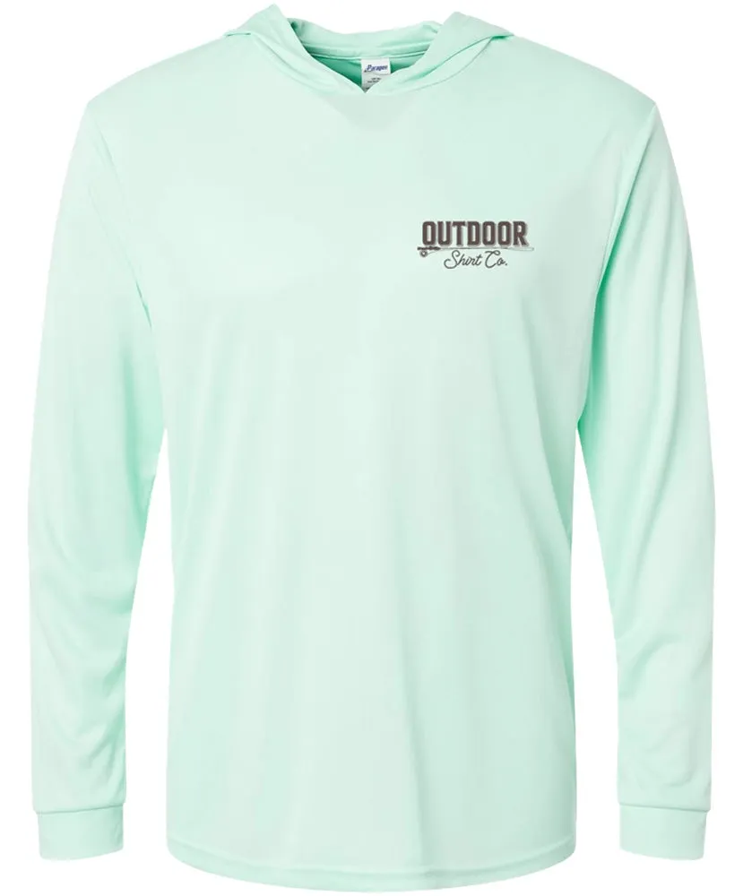 Outdoor Shirt Co - Tarpon On Fly Performance Hoodie