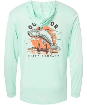 Outdoor Shirt Co - Tarpon On Fly Performance Hoodie