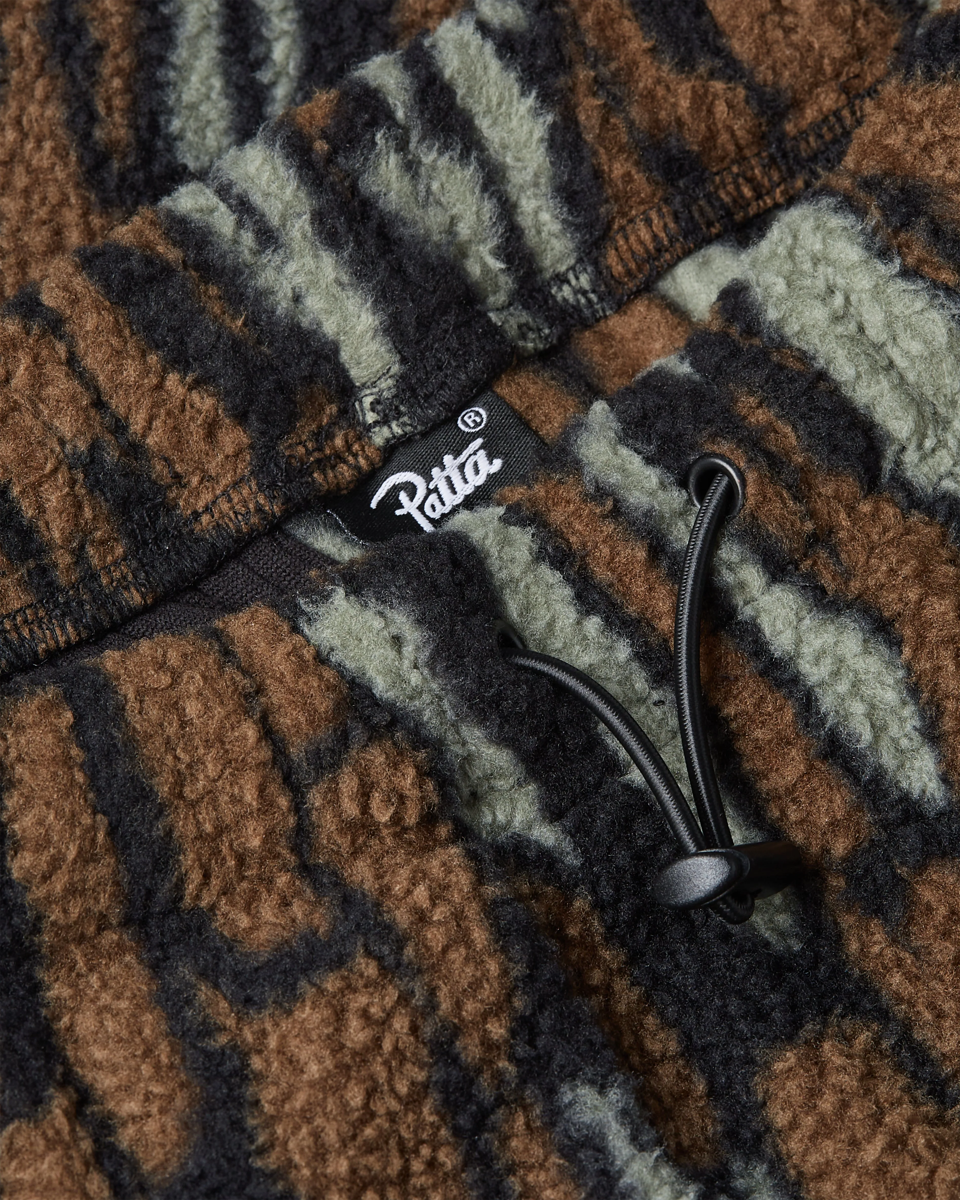 Patta Woodie Fleece Pants (Slate Black)