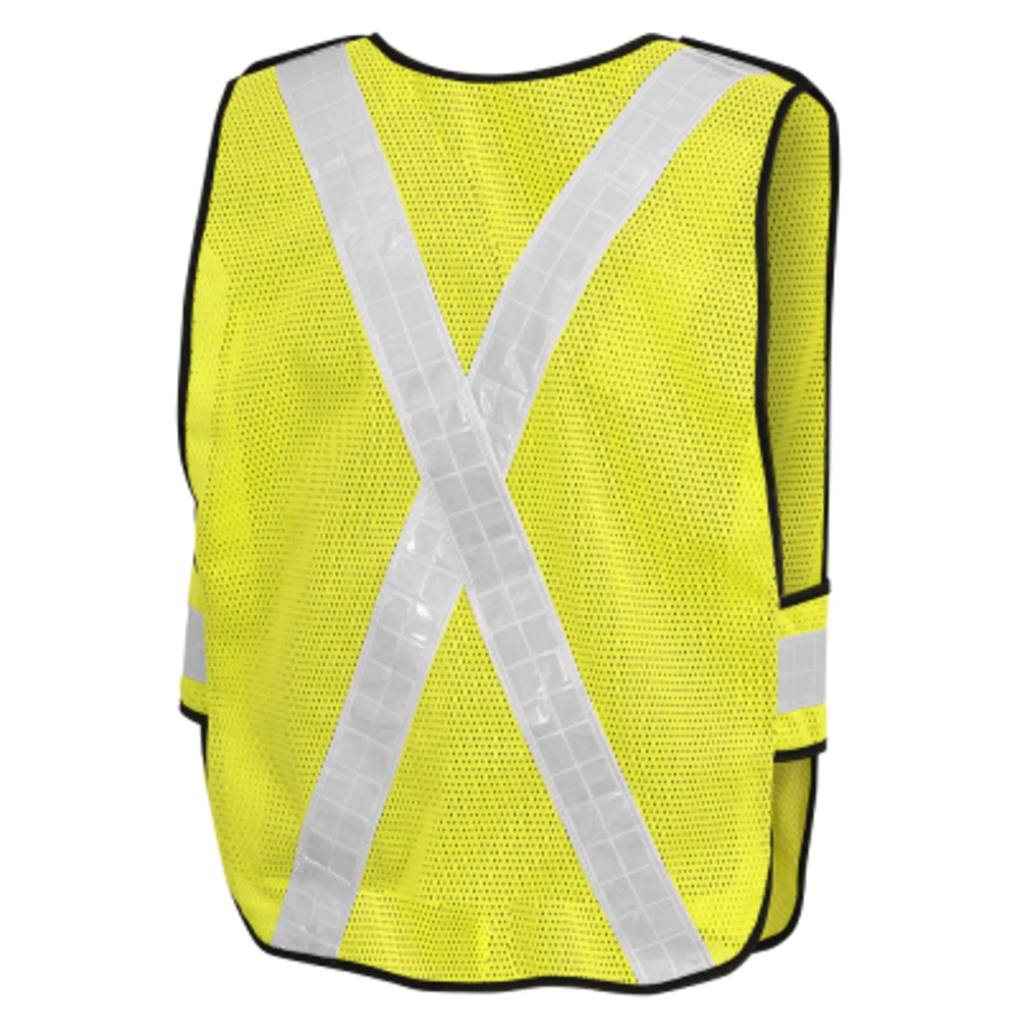 Pioneer Hi Vis Tearaway Safety Vest, All-Purpose Poly/Mesh, Reflective PVC Tape, 5-Point Tearaway, One Size Fits All, Enhanced Visibility