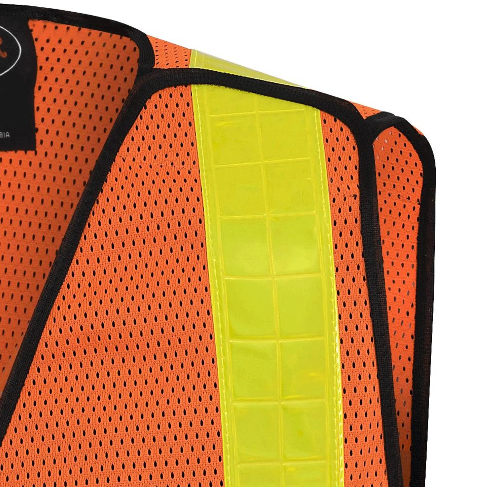 Pioneer Hi Vis Tearaway Safety Vest, All-Purpose Poly/Mesh, Reflective PVC Tape, 5-Point Tearaway, One Size Fits All, Enhanced Visibility