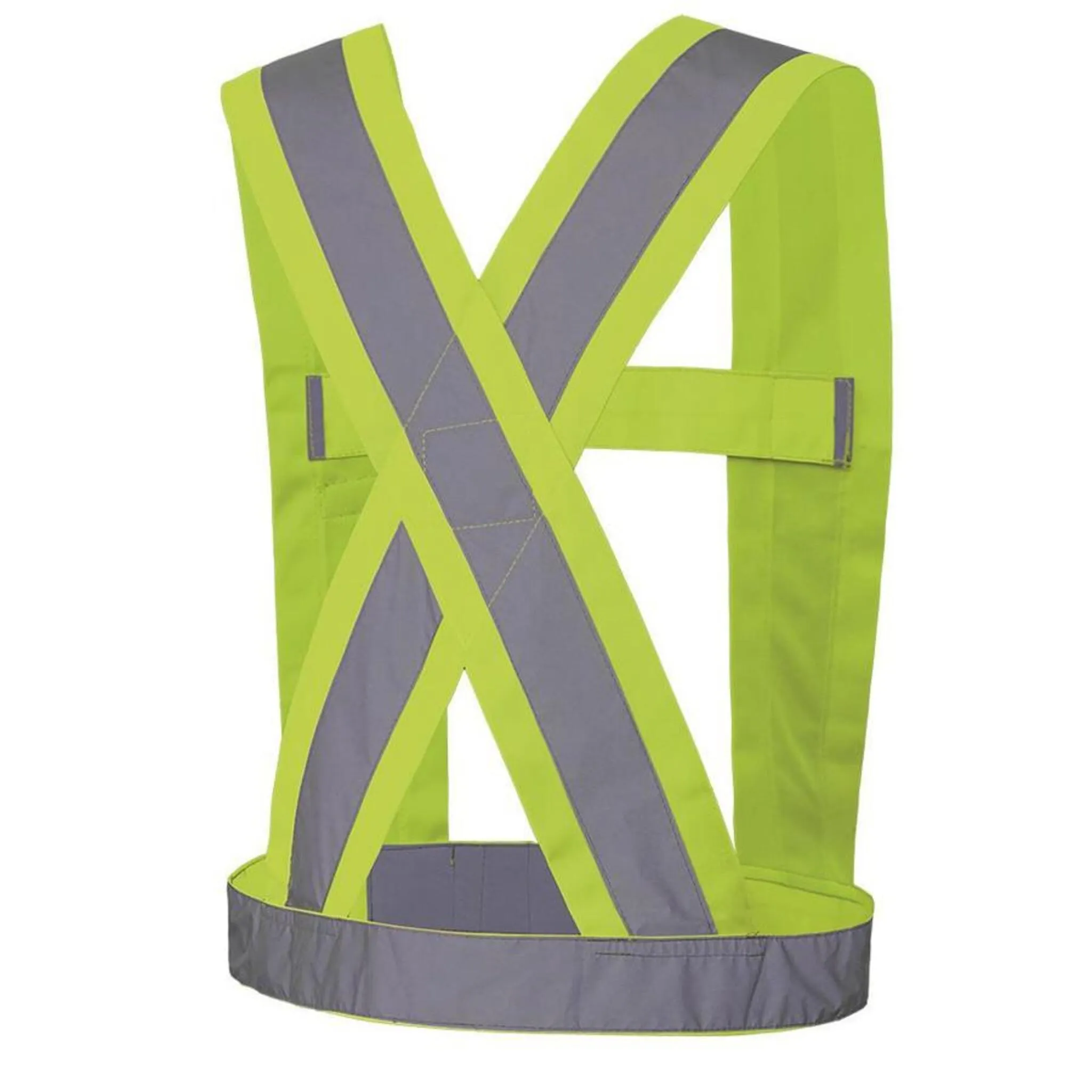 Pioneer Men's Hi Vis Safety Sash - CSA Certified, 4" Wide, Adjustable, Reflective Tape, Lightweight, Durable High Visibility Gear | One Size Fits All