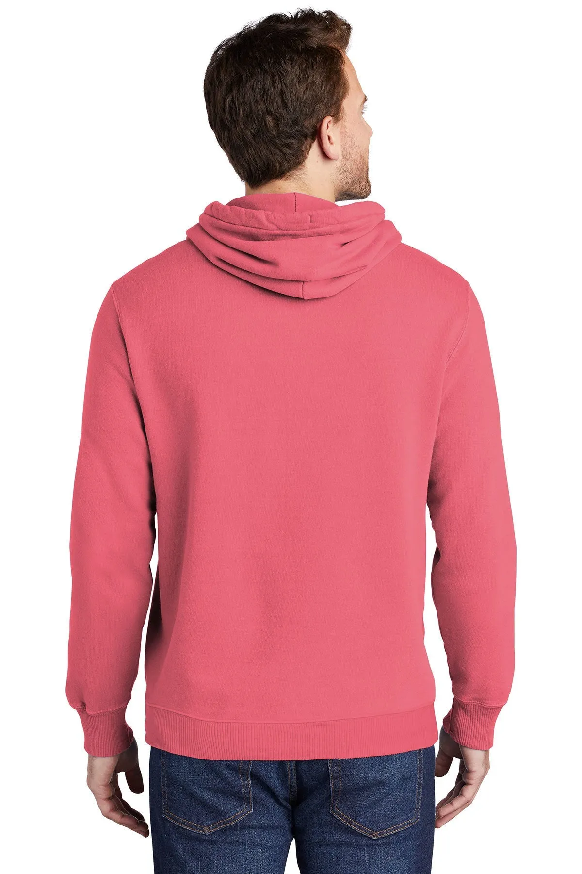 Port & Company Pigment Dyed Branded Hoodies, Fruit Punch