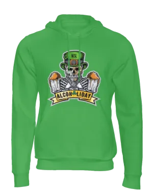 Saint Patrick Bearded Skull Men's Hoodie