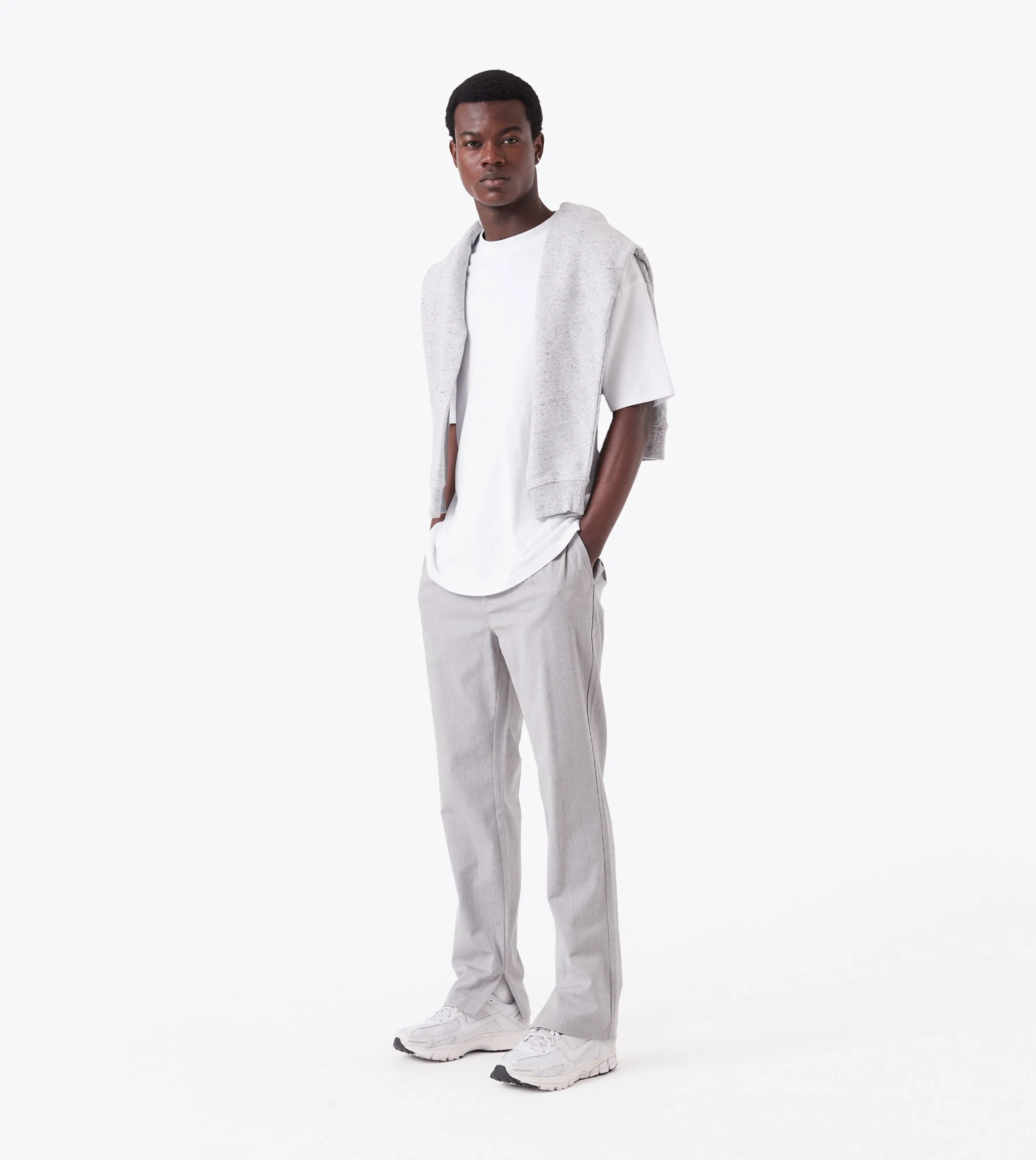 Split Pant Lt Grey Marle