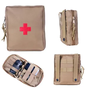 Tactical Gear Pro First Aid Waist Bag - Utility 22CM Large Size Tactical Waist Bag Molle First Aid Bag Belt EDC Medical Pouch Emergency Training Bag Hunting Accessories