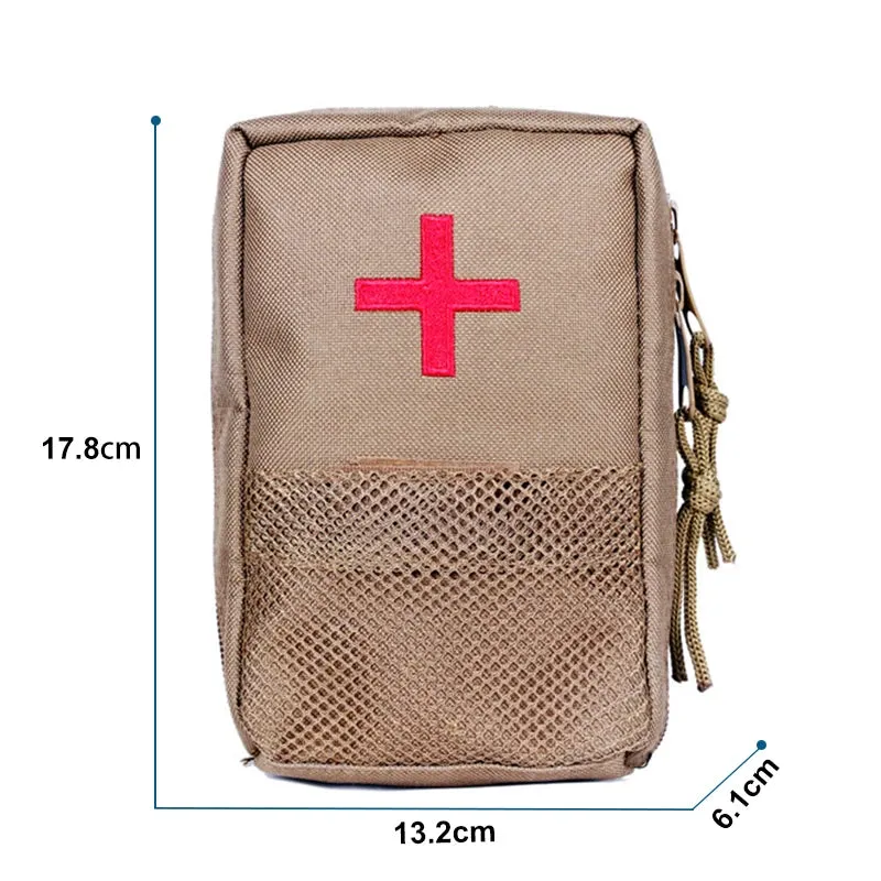 Tactical Gear Pro First Aid Waist Bag - Utility 22CM Large Size Tactical Waist Bag Molle First Aid Bag Belt EDC Medical Pouch Emergency Training Bag Hunting Accessories