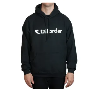 Tall Order Font hooded sweatshirt Black