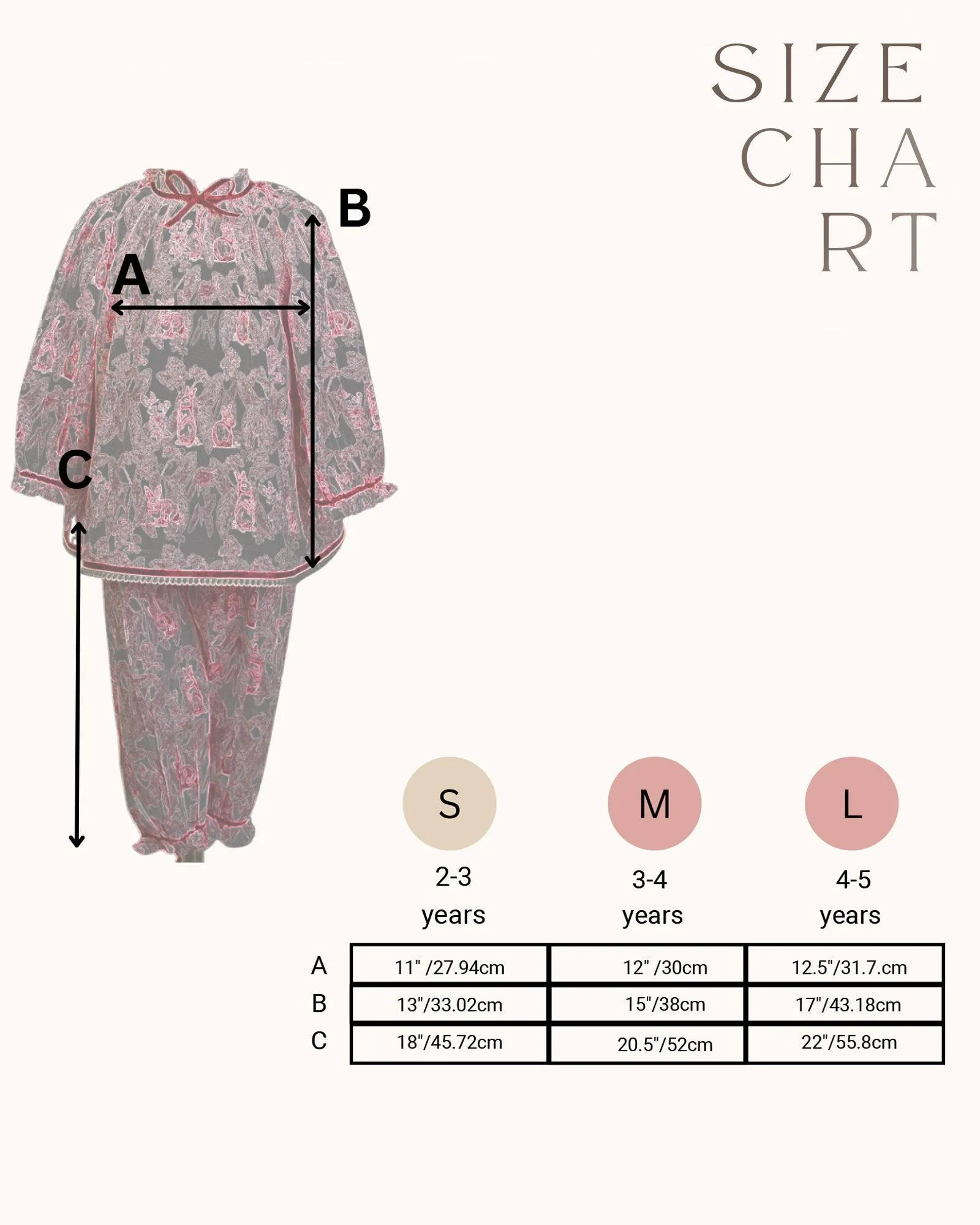 Victorian-style toile rabbit print co-ord set