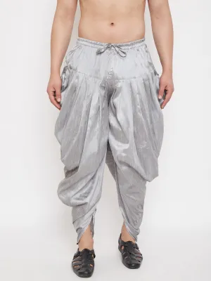 VM BY Vastramay Men's Grey Dhoti Pants