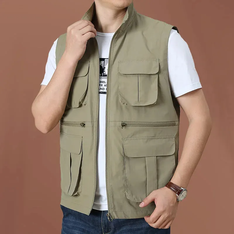 Wolfer Forces Tactical Vest for Men - Multi-Pocket Camping & Hunting Jacket